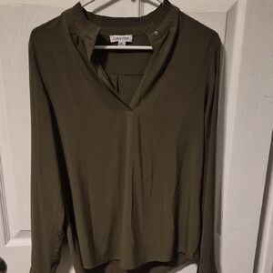 Calvin Klein Women's Khaki Blouse